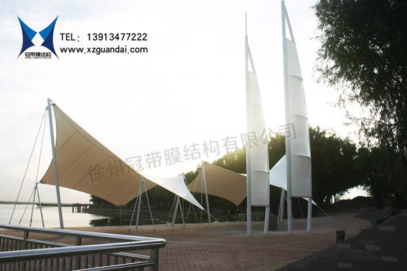 大安市文化广场膜结构风帆建筑2
